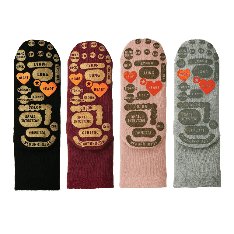 MIKASA DOUBLE-SIDED REFLEXOLOGY REGULAR SOCKS