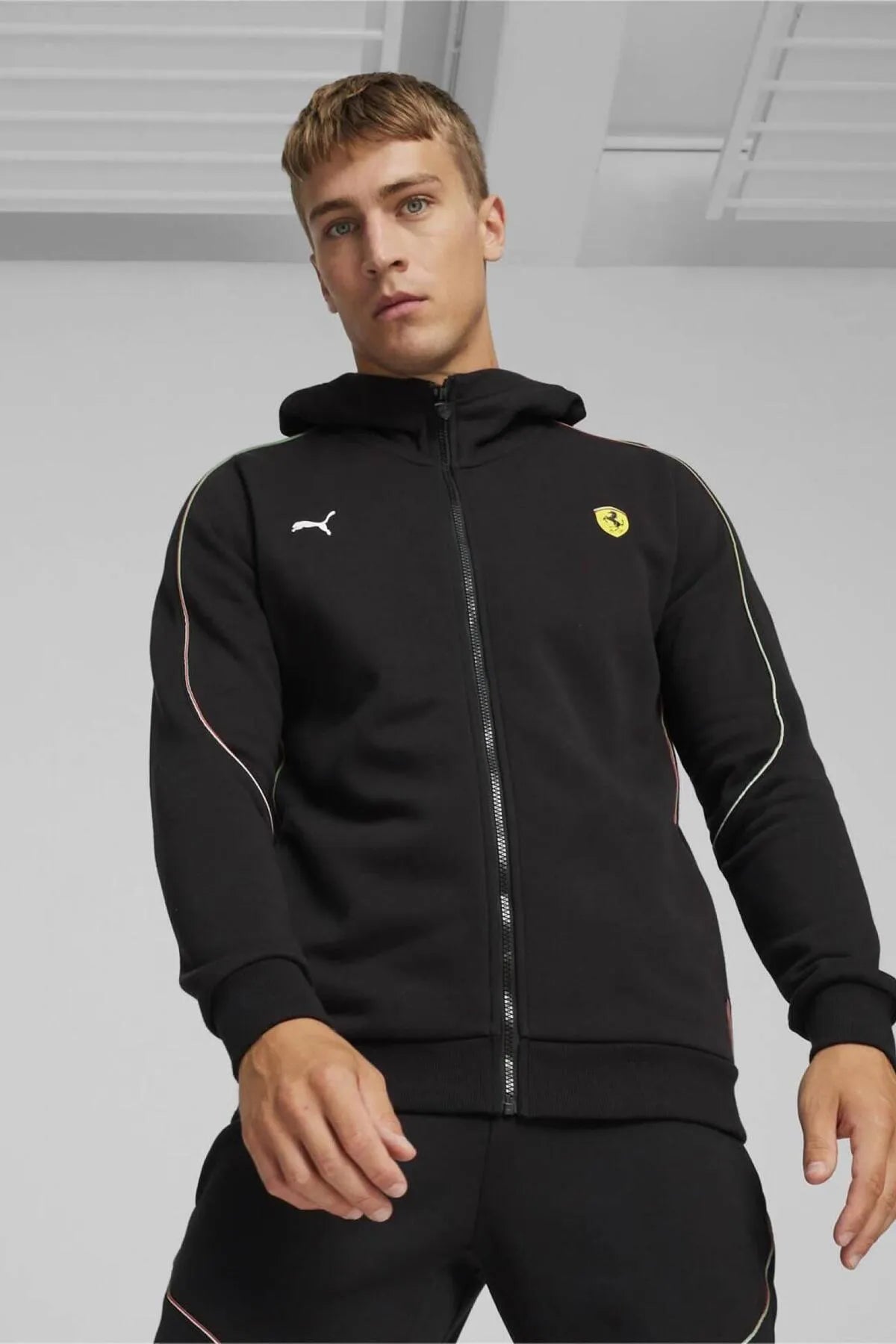 PUMA FERRARI RACE HOODED SWEAT JACKET