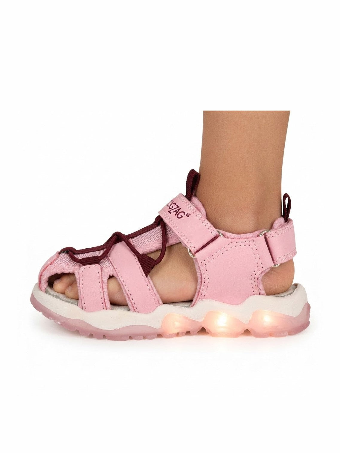 ZIGZAG JUGOE KIDS CLOSED SANDAL W/LIGHTS