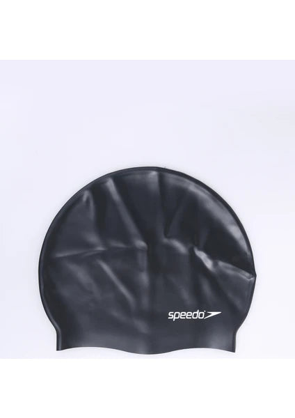 SPEEDO FLAT SILICON CAP BLK