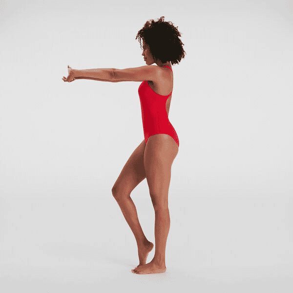 SPEEDO WOMENS ENDURANCE+ MEDALIST FED RED