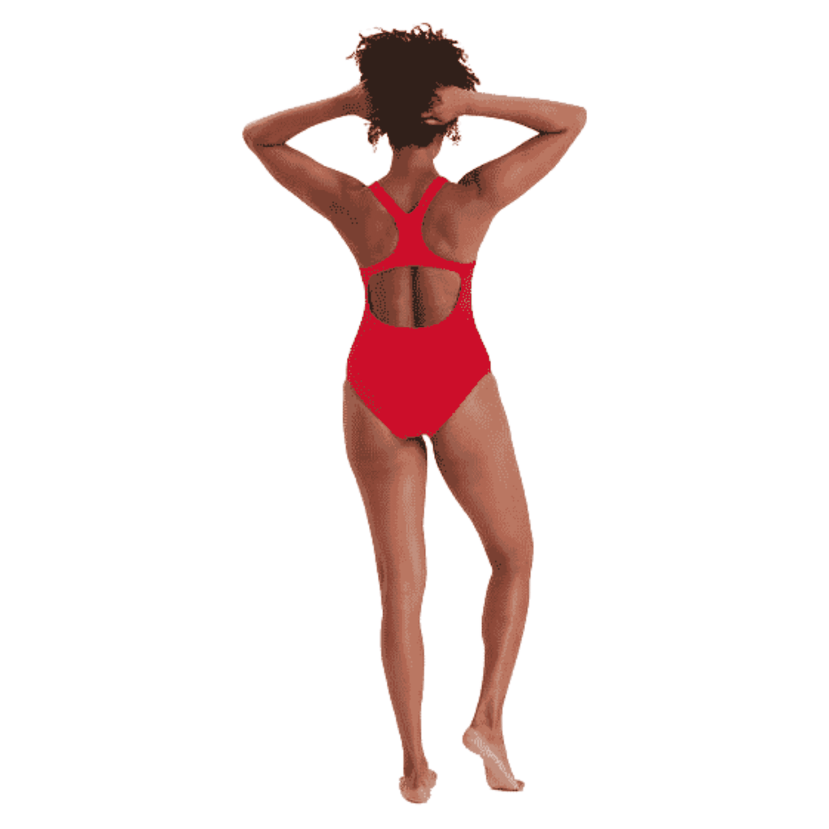 SPEEDO WOMENS ENDURANCE+ MEDALIST FED RED
