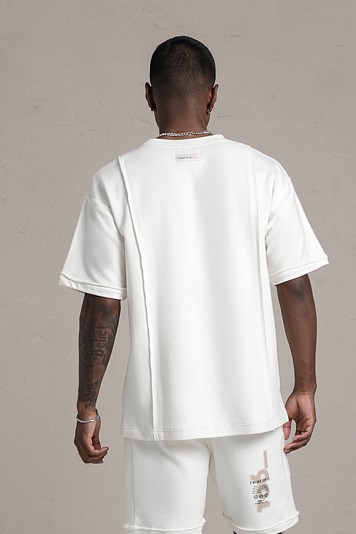 TRIBE OF 6 DEXTER RAW EDGE TEE