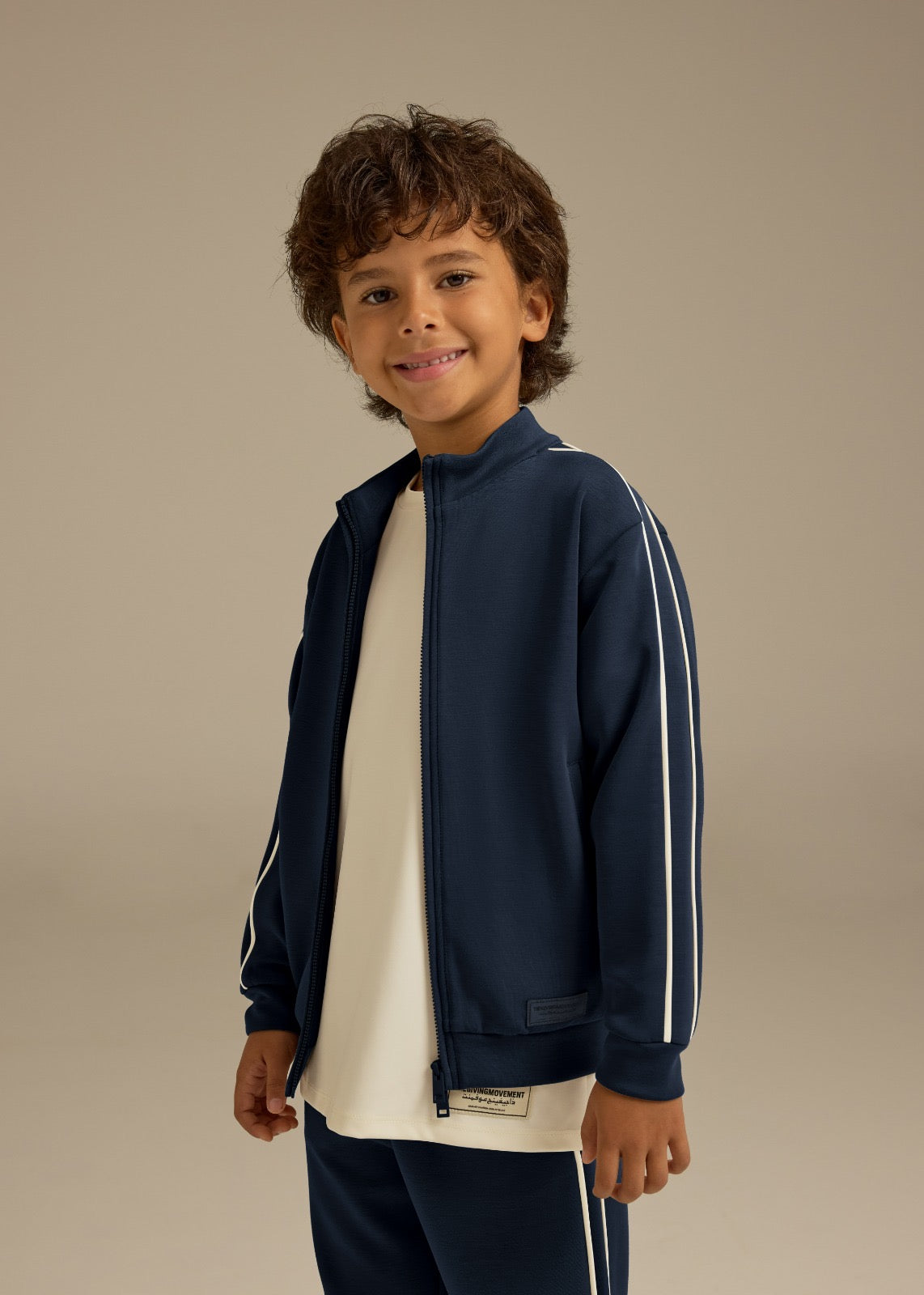 THE GIVING MOVEMENT KIDS SCUBA SOFT CONTRAST PANEL TRACK JACKET