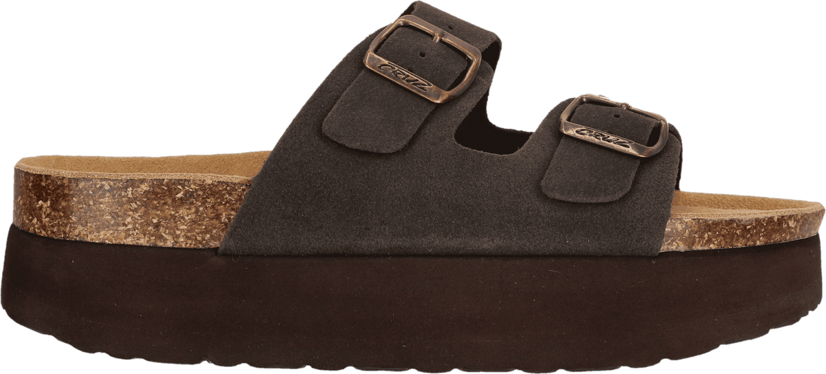 CRUZ Gaze W Leather Chunky Cork Sandal