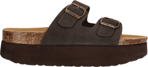 CRUZ Gaze W Leather Chunky Cork Sandal