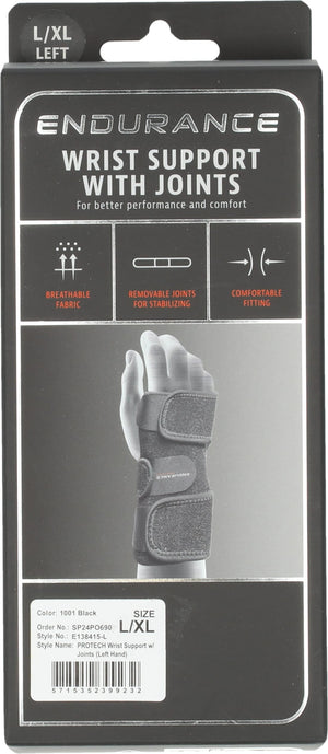 ENDURANCE PROTECH WRIST SUPPORT W/ JOINTS (RIGHT HAND)