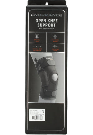 ENDURANCE PROTECH OPEN KNEE SUPPORT W/ JOINTS