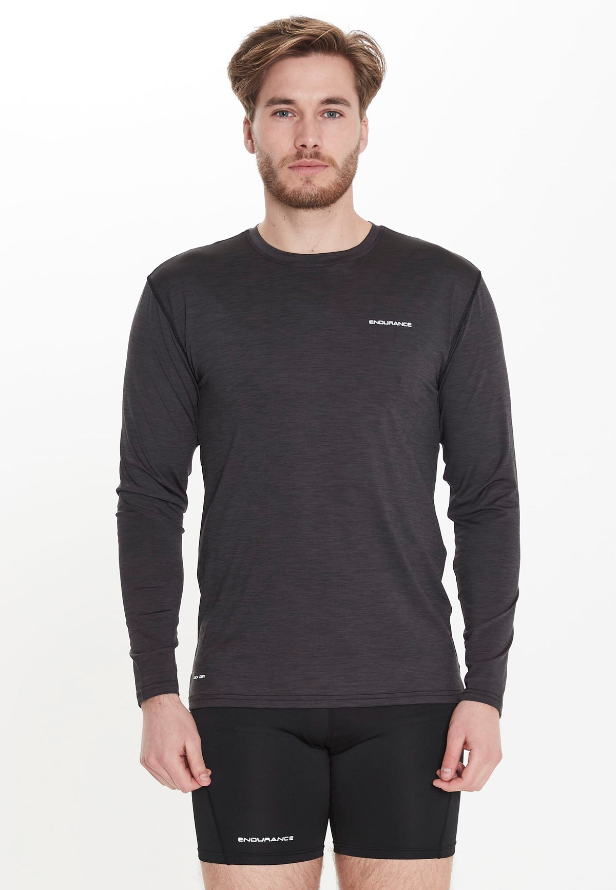 ENDURANCE MELL M MELANGE L/S TEE