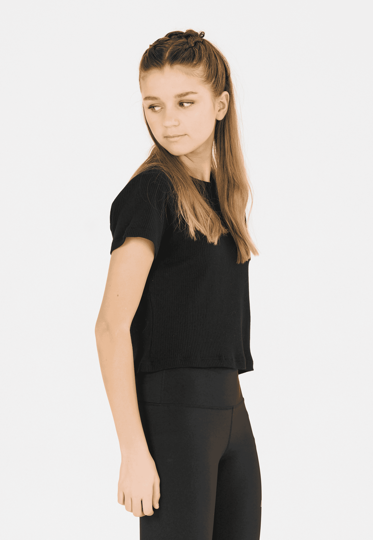 LESARCS ASHTYN CROPPED S/S TEE - YOUTH/GIRL