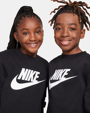 NIKE K NSW CLUB FLC CREW LS HBR