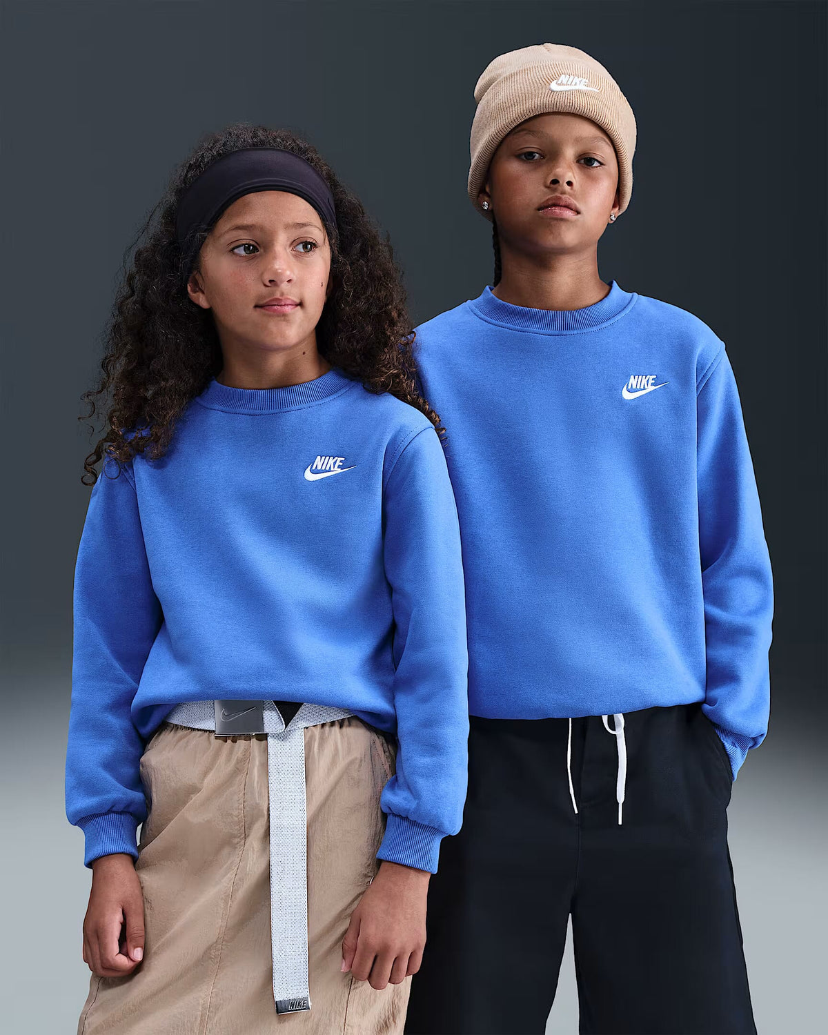 NIKE K NSW CLUB FLC CREW LS LBR