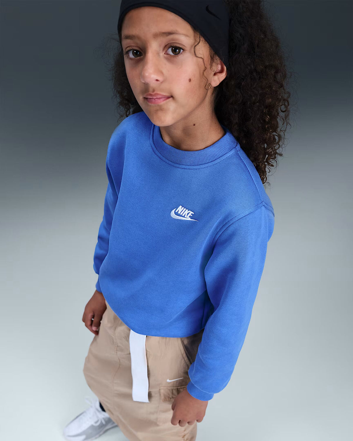 NIKE K NSW CLUB FLC CREW LS LBR