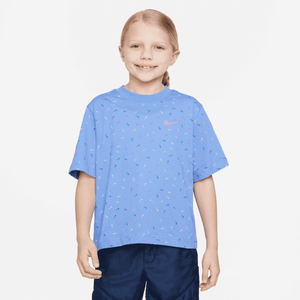 NIKE G NK NSW TEE BOXY SWOOSH AOP