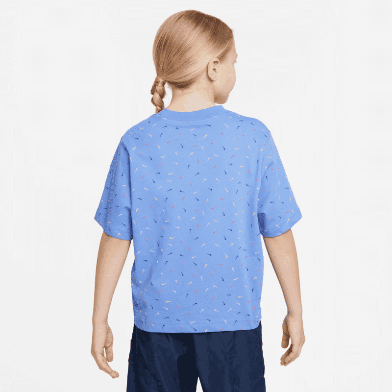 NIKE G NK NSW TEE BOXY SWOOSH AOP