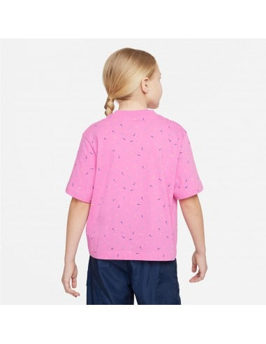 NIKE G NK NSW TEE BOXY SWOOSH AOP