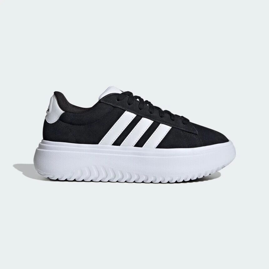 ADIDAS GRAND COURT PLATFORM CBLACK/FTWWHT/CBLACK