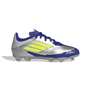 ADIDAS F50 LEAGUE FG/MG J  SILVMT/SYELLO/LUCBLU