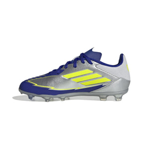 ADIDAS F50 LEAGUE FG/MG J  SILVMT/SYELLO/LUCBLU