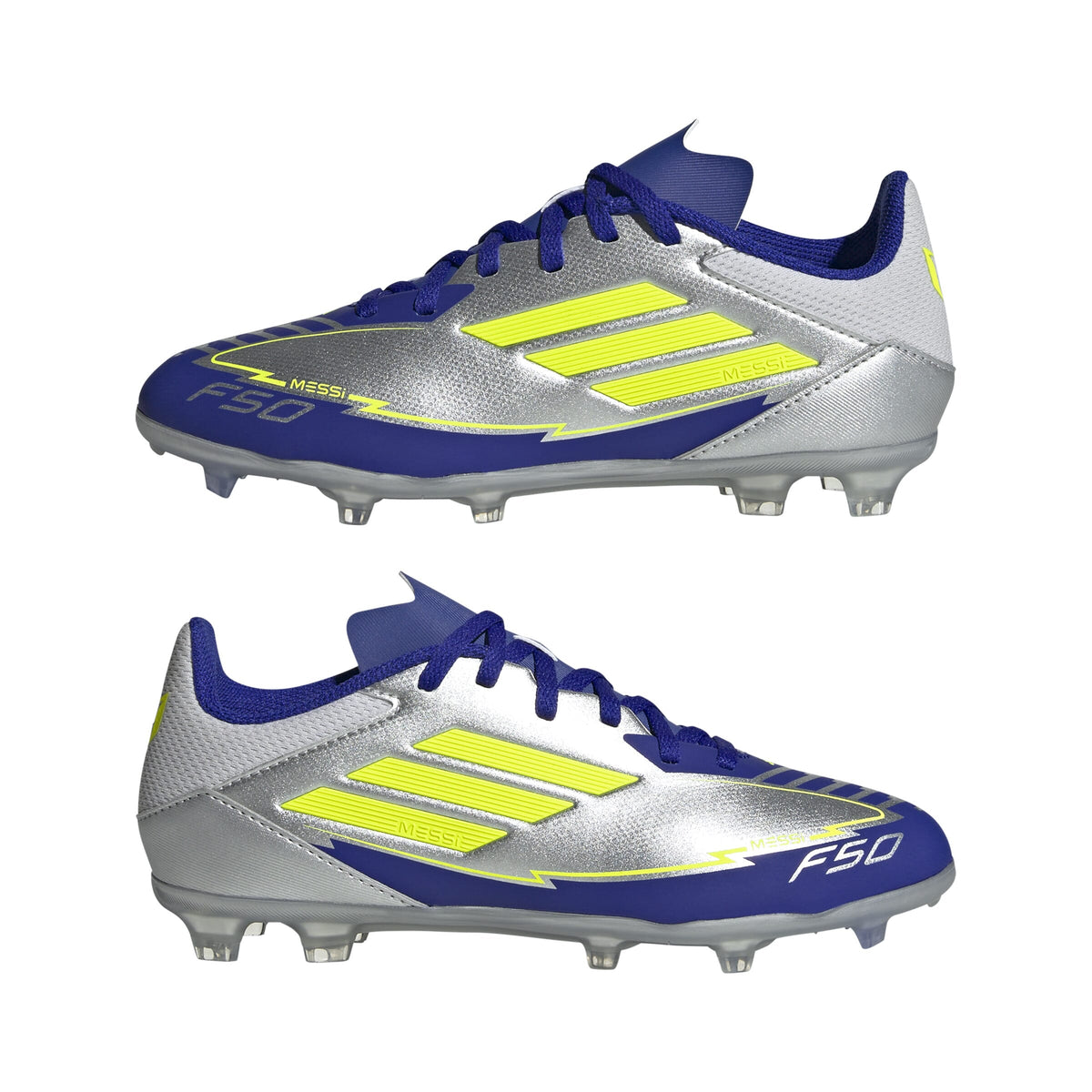 ADIDAS F50 LEAGUE FG/MG J  SILVMT/SYELLO/LUCBLU