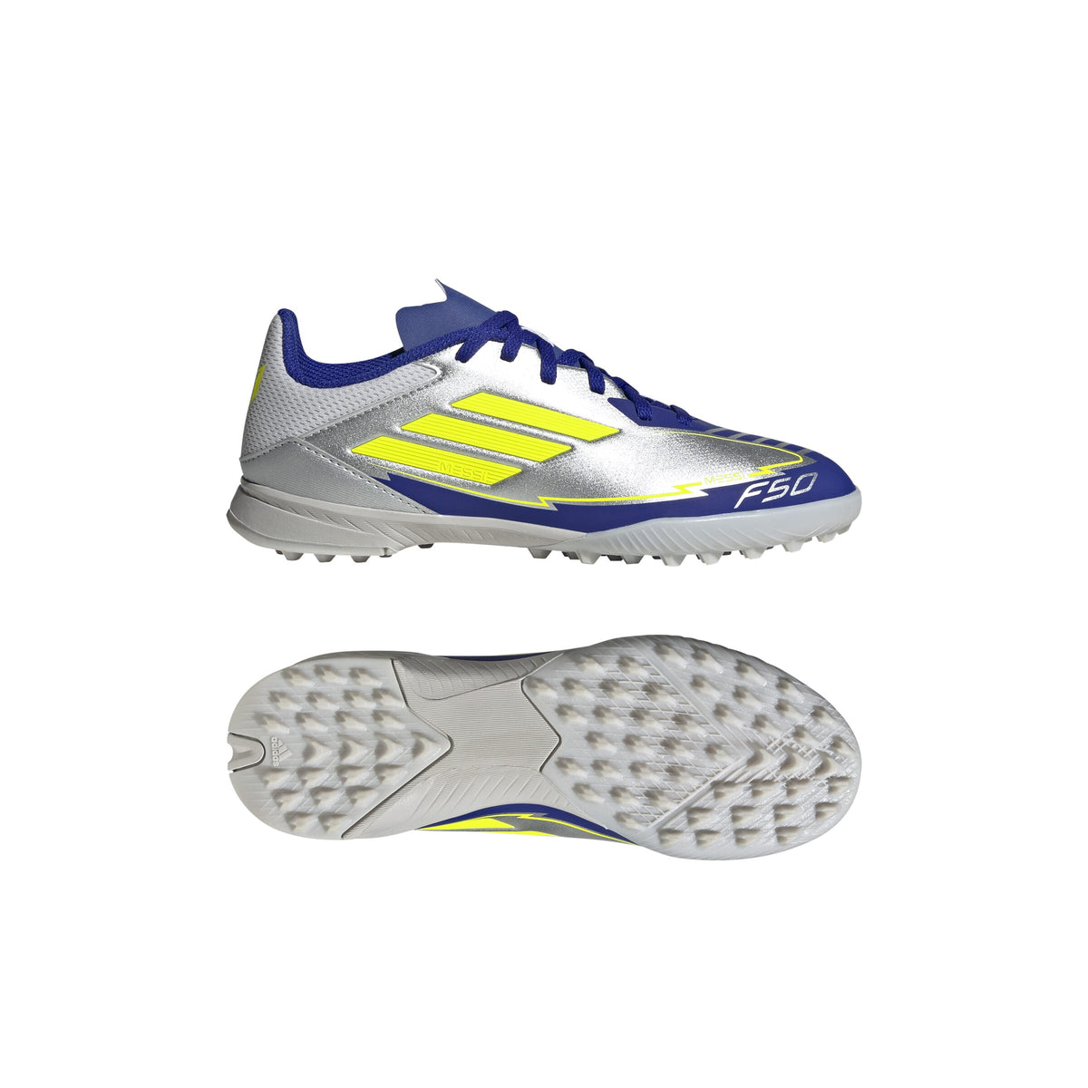 ADIDAS F50 LEAGUE TF J MES SILVMT/SYELLO/LUCBLU
