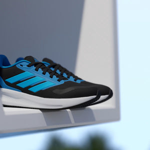 ADIDAS RUNFALCON 5 J CBLACK/LUAQ/LURABL