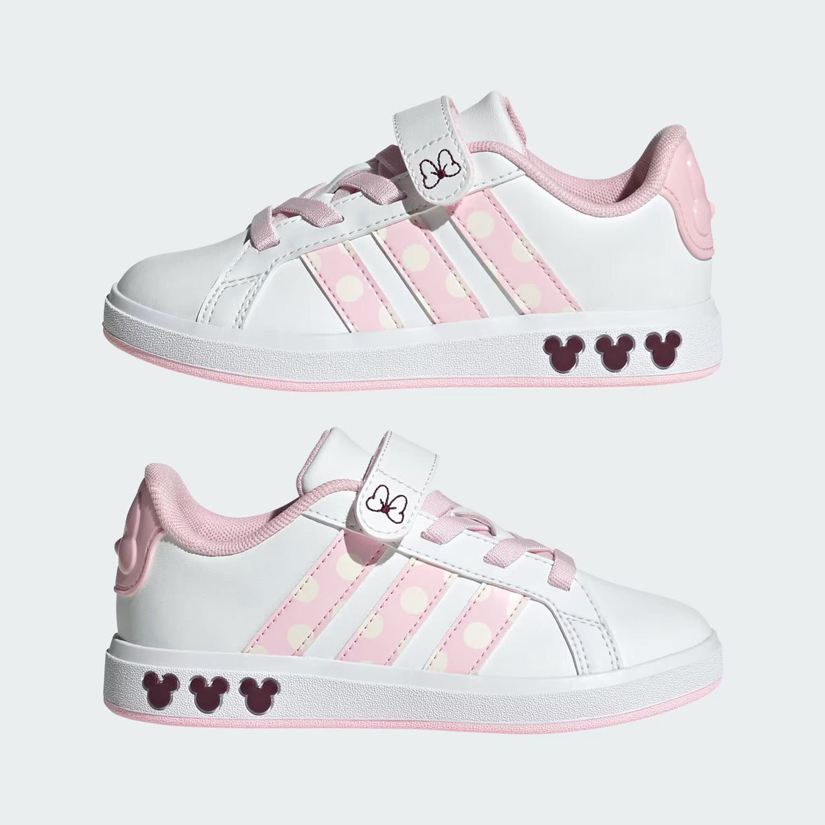 ADIDAS GRAND COURT MINNIE EL K FTWWHT/CLPINK/CWHITE
