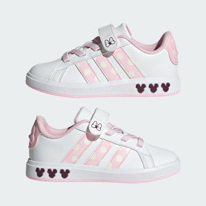 ADIDAS GRAND COURT MINNIE EL K FTWWHT/CLPINK/CWHITE