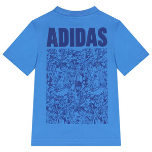 ADIDAS J MRVL AV GFX T RAYBLU/OWHITE