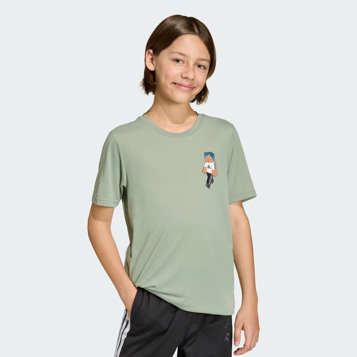 ADIDAS J MC TR TEE SILGRN