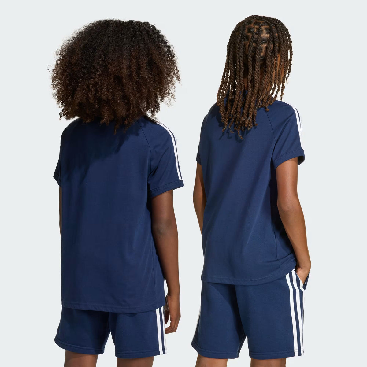 ADIDAS 3 STRIPE TEE NINDIG/WHITE