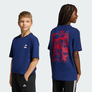 ADIDAS J MRVL SM GFX T DKBLUE/OWHITE