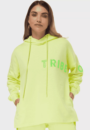 TRIBE OF 6 ANDI ORGANIC COTTON OVERSIZED RACER BACK HOODIE WITH EMBROIDERY