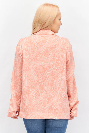 TRIBE OF 6 AISHA RECYCLED OVERSIZED STRETCH BLAZER WITH TAPE DETAIL