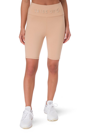 TRIBE OF 6 ANISE BRUSHED BAMBOO SHORTS WITH EMBROIDERY
