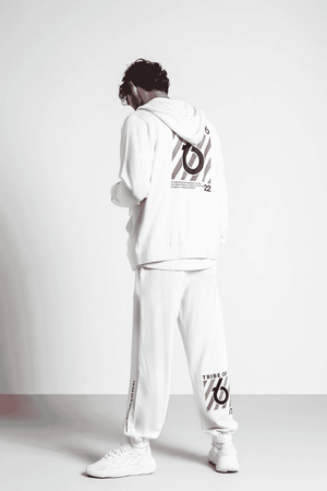 TRIBE OF 6 ANGUS BRUSHED BAMBOO ZIP THROUGH HOODIE