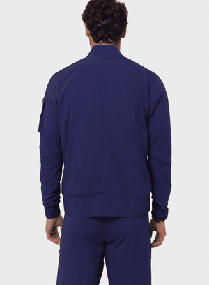 TRIBE OF 6 ACE RECYCLED CRINKLE NYLON BOMBER JACKET