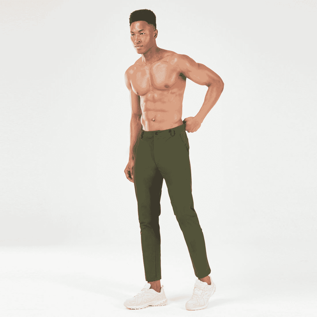 SQUATWOLF STATEMENT RIBBED SMART PANTS