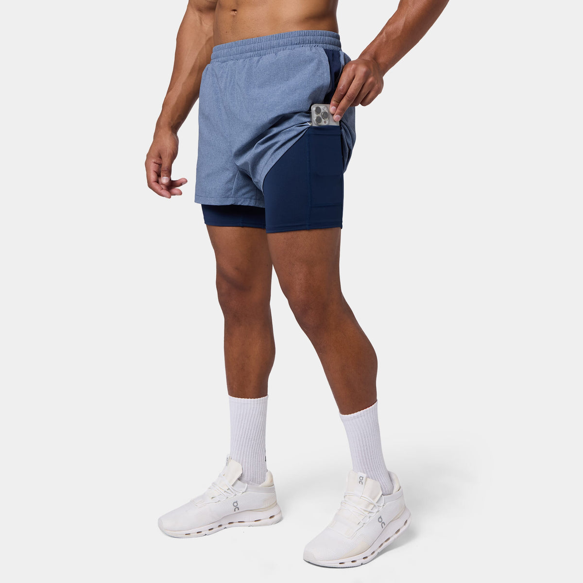 SQUATWOLF MESH 2-IN-1 5" SHORTS