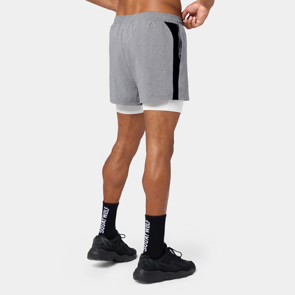 SQUATWOLF MESH 2-IN-1 5" SHORTS