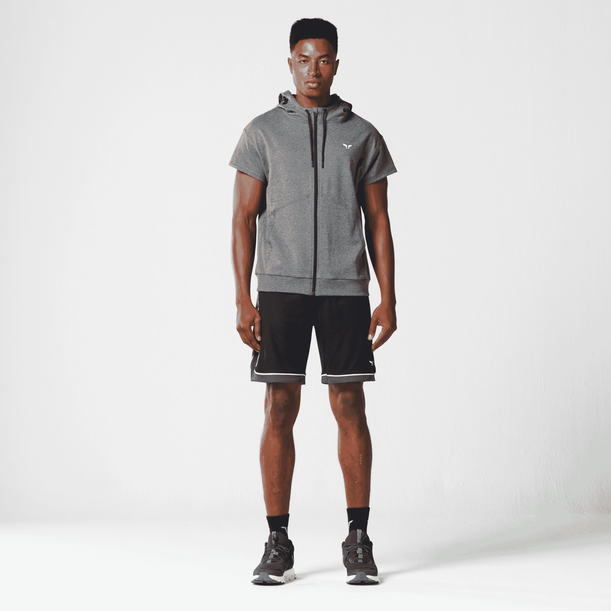 SQUATWOLF HUSTLE CUT OFF HOODIE