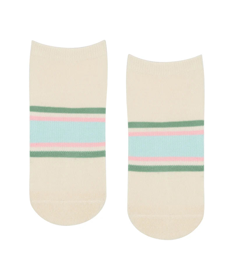 Classic Low Rise Grip Socks - Sweet Stripes