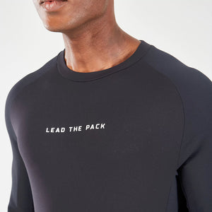 SQUATWOLF STATEMENT RIBBED LONG SLEEVES TEE