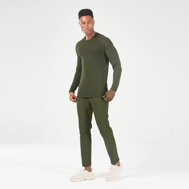 SQUATWOLF STATEMENT RIBBED LONG SLEEVES TEE