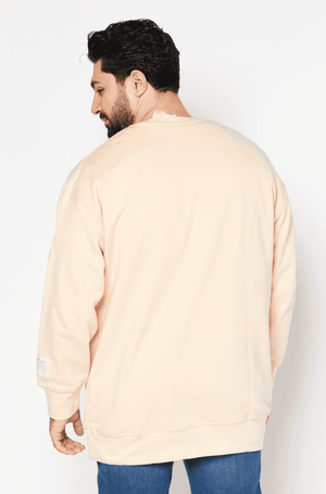 TRIBE OF 6 ASIF ORGANIC COTTON OVERSIZED UNISEX SWEATSHIRT WITH CONTRAST POCKET DETAIL
