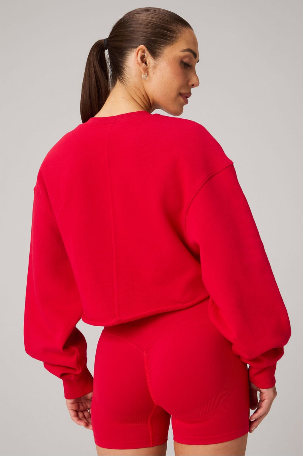 FABLETICS HEAVY TERRY CROPPED PULLOVER