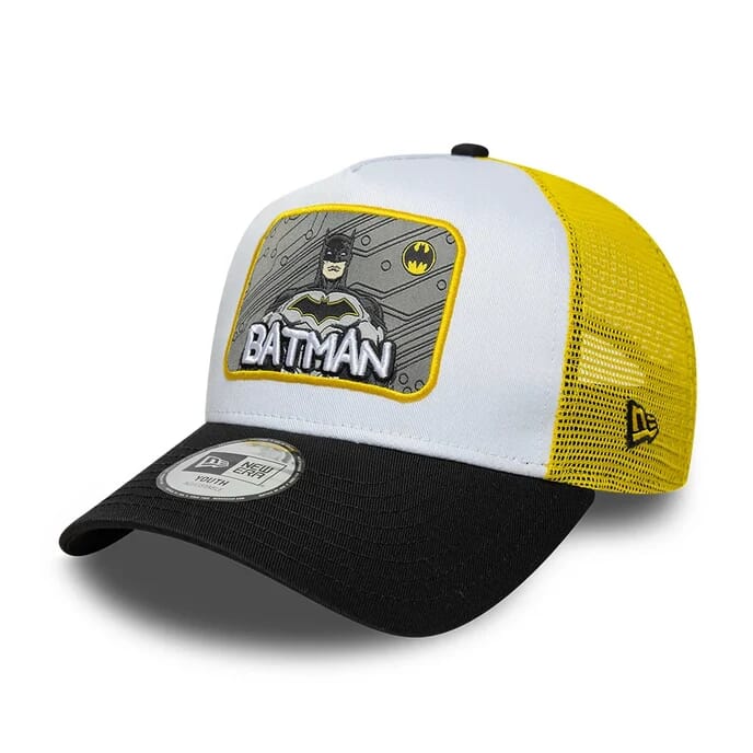 NEW ERA YTH DC PATCH TRUCKER SUPMAN  WHINVY