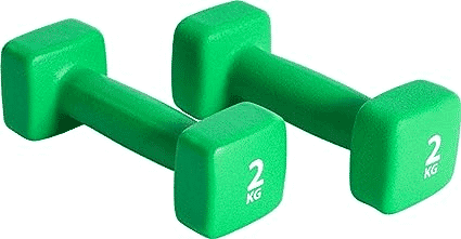 PURE2IMPROVE NEOPRENE DUMBBELL SET 2x2KG