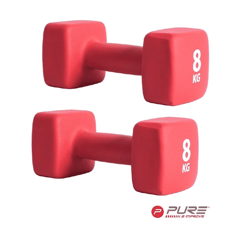 PURE2IMPROVE NEOPRENE DUMBBELL 8KG