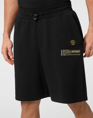 PLEIN SPORT SHORT CARGO PANTS LAMINATED